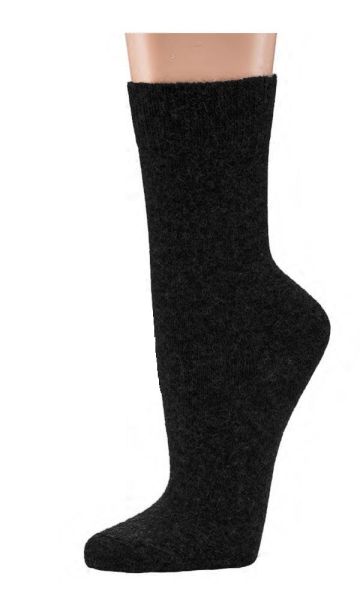 dünne, weiche Wollsocken mit 11% Alpaka-Wolle, 22% Viskose, gekettelt (ohne spürbare Naht), 1 Paar